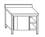 Tables Cabinets with doors on one side with upstand 