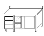 Tables Armoires avec portes et dosseret et tiroir gauches