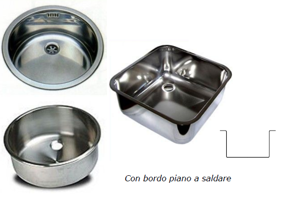 Welded stainless steel sinks