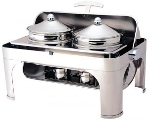 CD6505 Stainless steel Chafing dishes 2 cookers 4,6 liters