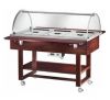 CL2777N Thermal bain-marie trolley with plexiglass dome (+30°+90°C) 3x1/1GN 