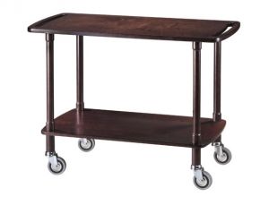 CLP2003L40W Wenge colored wooden trolley 3 floors 40 cm wide