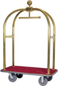 PV2001 Luggage cart and hangers Brass steel