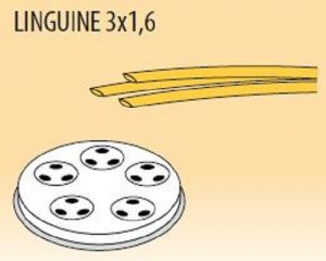 MPFTL3X16-4 Brass bronze alloy nozzles  LINGUINE 3x1,6 for pasta machine