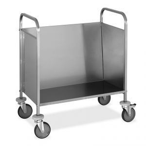 1270 Stacked plate trolley, capacity 200 plates