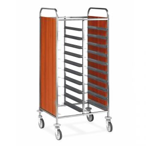 1475GN-PN Tray trolley, melamine side panels, capacity 20 GN trays
