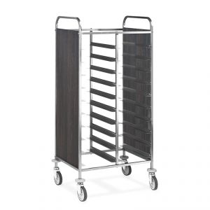 1475GN-PNT Tray trolley, melamine side panels, capacity 20 GN trays
