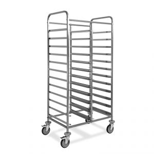 1477GN-F Tray trolley, capacity 24 GN trays, 2 braked wheels