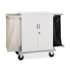 2026S-F Cabinet laundry basket, 1 laundry bag, 1 garbage bag, doors, 2 braked wheels