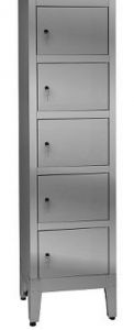IN-695.05 Multivano wardrobe in AISI 304 stainless steel - 5 seats