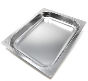 FNC1 / 2P040 Gastronomy ture 1/2 h40 in stainless steel AISI 304 flat edge