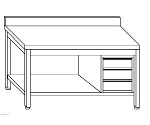 TL5161 table de travail en acier inox AISI 304