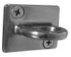 T103310 Stainless steel wall mounted ring for ropes of post barrier