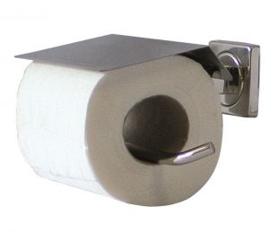 T105109 AISI 304 Polished stainless steel Toilet paper holder for single roll
