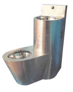 LX3650 Professional combination toilet + sink - Left version - satin