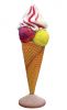 SG001 Cono de publicidad 3D para helados básicos para heladería, altura 230 cm