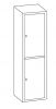 IN-Z.694.08.50 Dressing cabinet 2 Doors Overlapped plasticized zinc 45x50x180 H