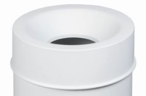 T770068 Tapa blanca para cubo de basura ignífugo de 90 litros SOLO TAPA