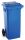 T766612 Blue Plastic waste container for outdoor on 2 wheels 120 liters