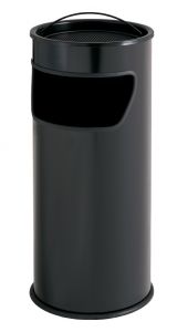 T775011 Portacenere-gettacarte 25 litri metallo nero con sabbia inclusa