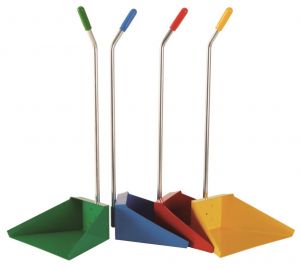 T718275 Dustpan with handle coloured (Pack of 12 pieces)