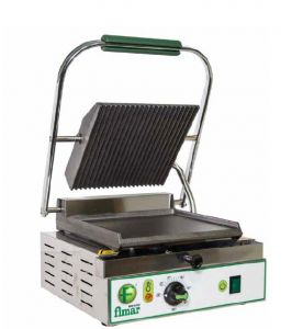 PE25LN Cast iron electric grill smooth/grooved single singlephase 1700W