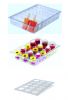 ITP804 Stick holder + mini-portion holder in polycarbonate for ice cream display cases