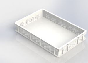 GEN-VAS010-FC Closed perforated pasta tray 600x400 Height 100mm