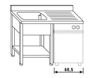 LT1206 Wash legs and shelf dishwasher