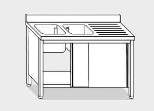 LT1012 Laver Cabinet sur l'acier inoxydable