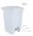 T101450 White Plastic pedal bin 45 liters (Pack of 3 pieces)