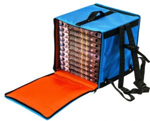 BTZ3340 Rigid backpack thermal bag for 10 pizza boxes ø 33 cm zip