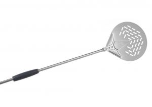 IC-20F-120 Stainless steel pizza peel ø 20 cm perforated handle 120 cm