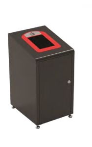 T789051 Waste paper bin for separate waste collection 120 liters Black