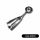 030012 Ice cream scoop in 18/10 stainless steel brand PIAZZA capacity 1/12 l