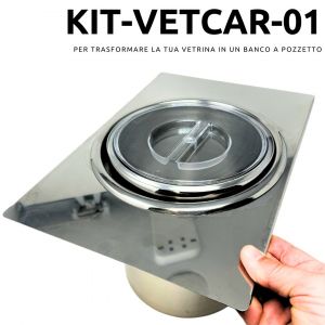 KIT-VETCAR-01 pour transformer votre vitrine en comptoir de cockpit - version flic. Polycarbonate
