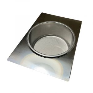 EIS-VENEZIA 360x250 mm adapter kit with 210x100 mm round stainless steel tray