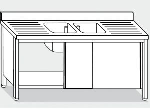 LT1022 Laver Cabinet sur l'acier inoxydable
