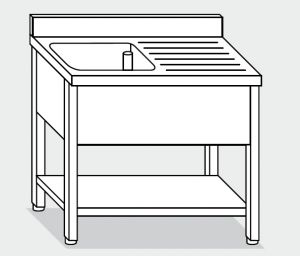 LT1122 Wash legs with stainless steel shelf