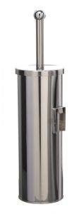 T101807 AISI 430 brushed s.steel Wall-mounted toilet brush holder