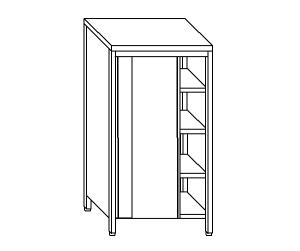 AN6003 armoire neutre en acier inoxydable avec portes coulissantes