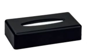 T130005 Porta fazzoletti rettangolare ABS nero