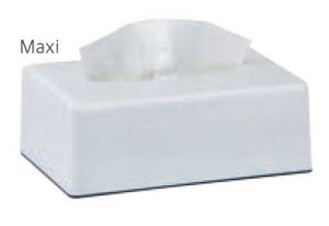 T130008 White ABS Rectangular tissue holder maxi