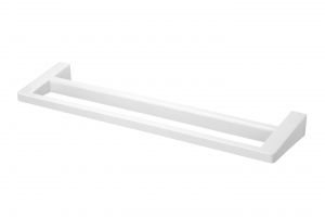 T111004 Double bar towel holder White ABS