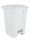 T115700 White Plastic pedal bin 70 liters (Pack of 3 pieces)